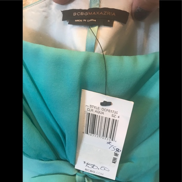 Feminine Aqua dress NWT - Picture 4 of 6